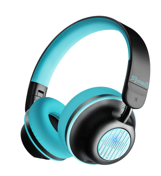 fone de ouvido azul